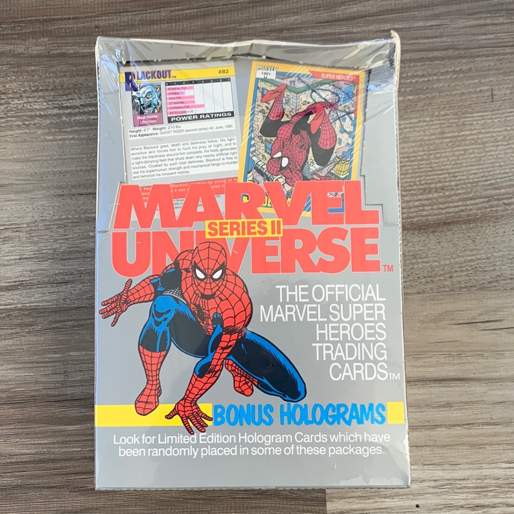 Marvel Universe Series 2 Super Heroes Trading Cards Sealed Box 1991 Impel Comics